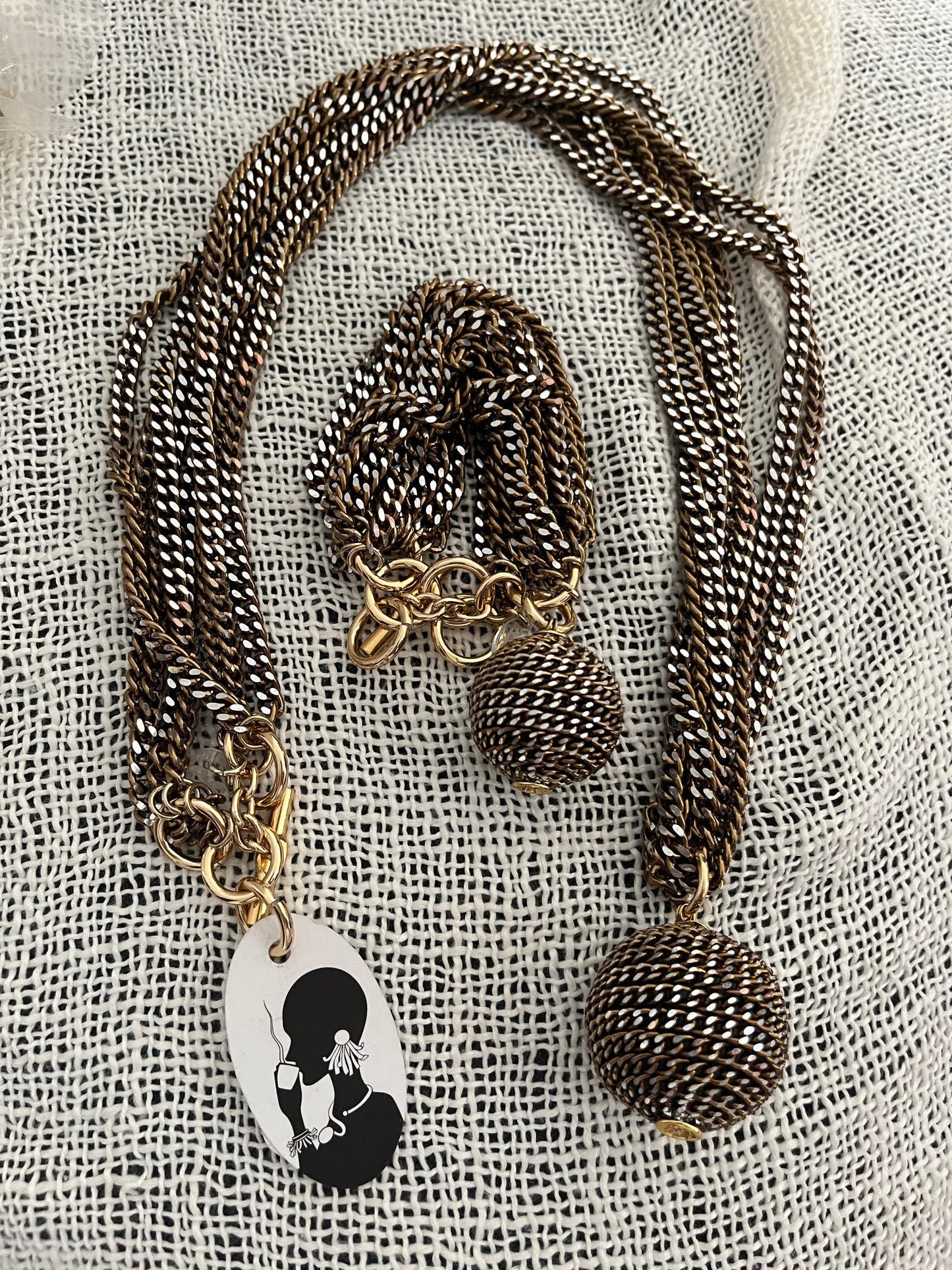 BE Golden Pendulum Necklace