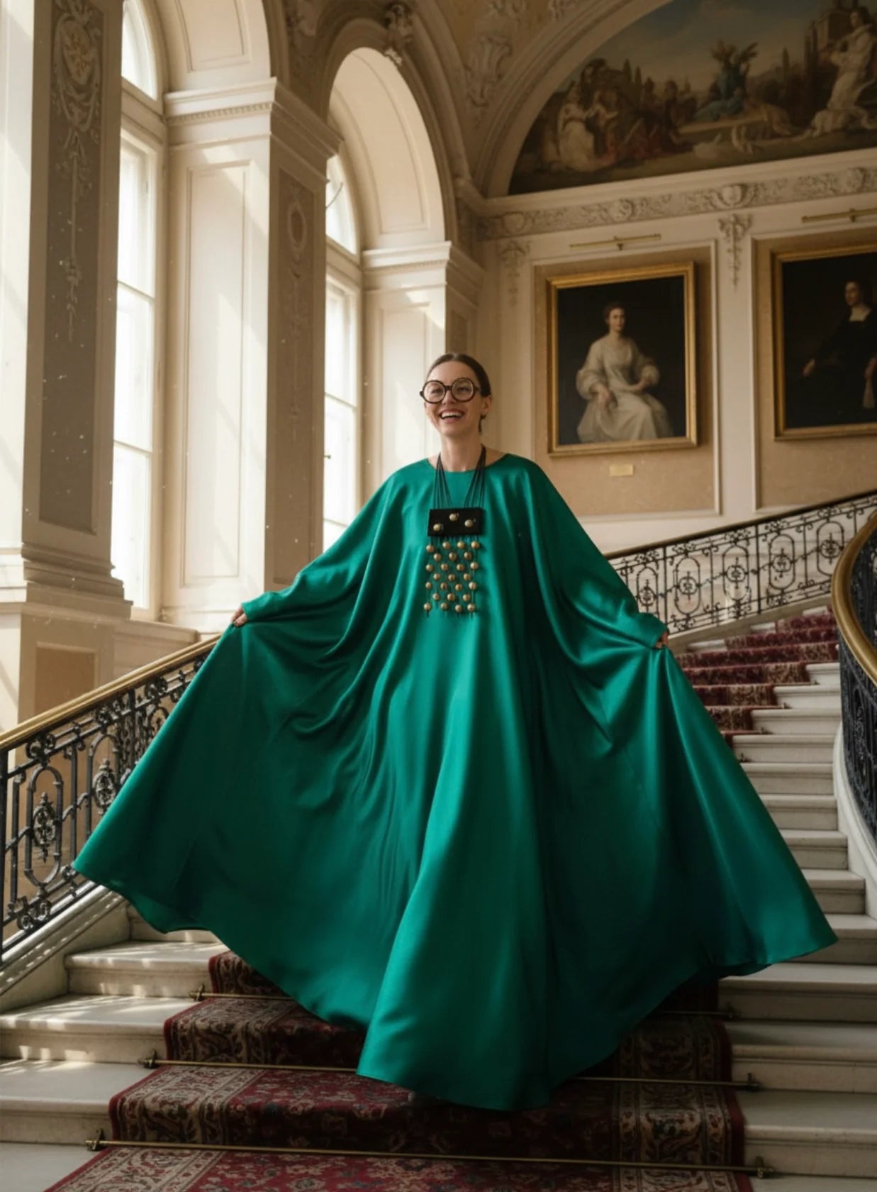 EM Mickey Gold Matte Necklace