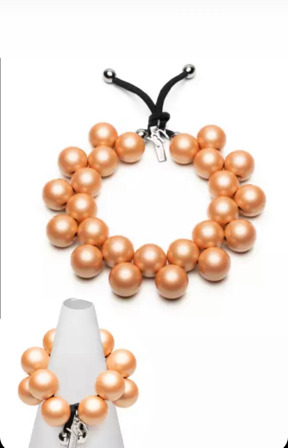 Ballsmania Metallic Matte Necklace Set