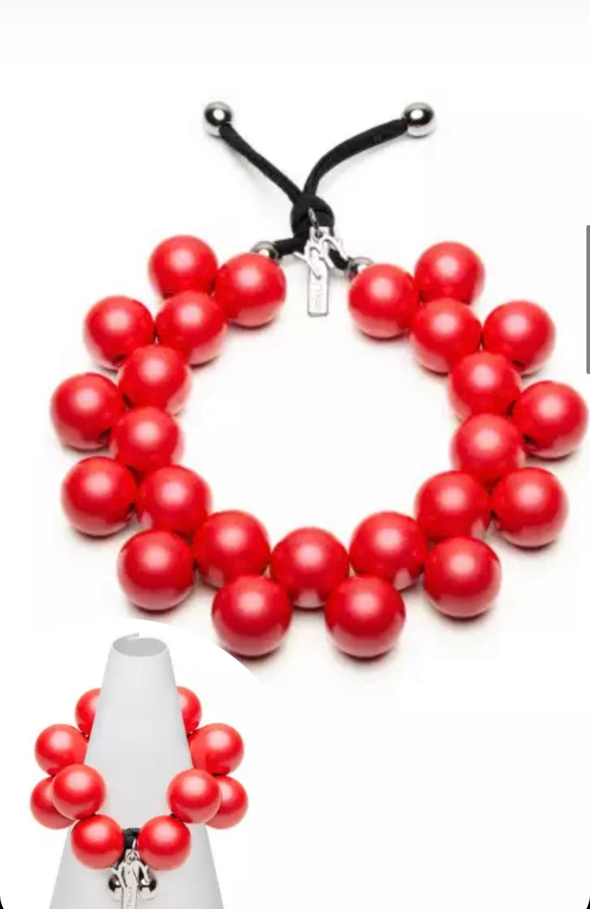 Ballsmania Metallic Matte Necklace Set