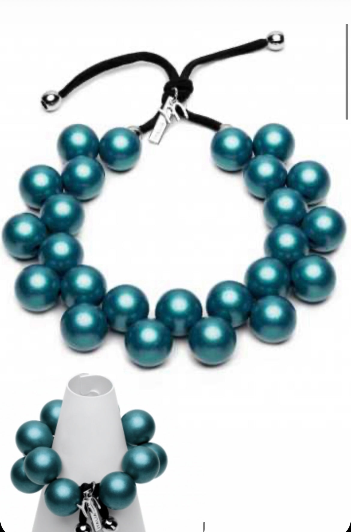 Ballsmania Metallic Matte Necklace Set
