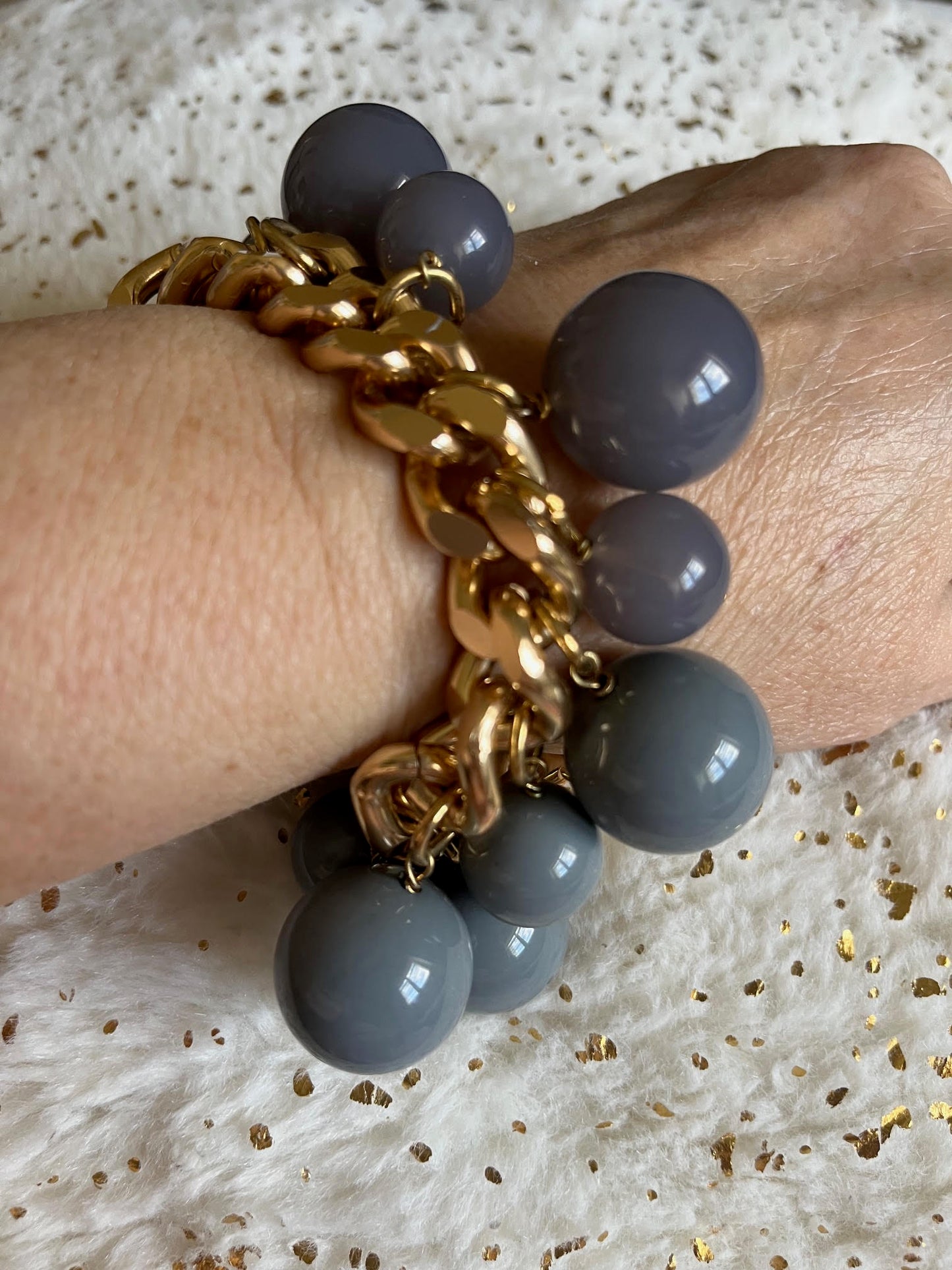 Antura Statement Gray Bracelet