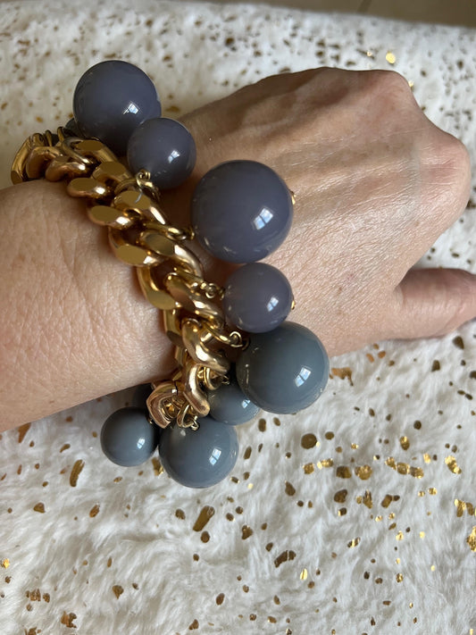 Antura Statement Gray Bracelet