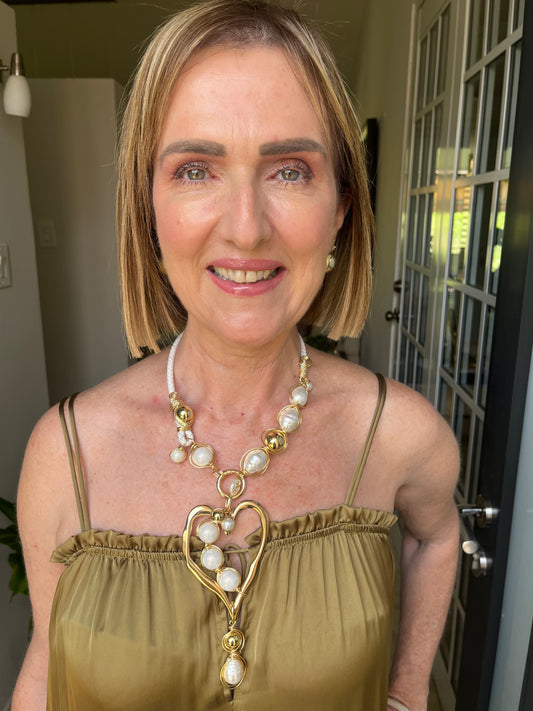 BLuz Ninas Heart Necklace