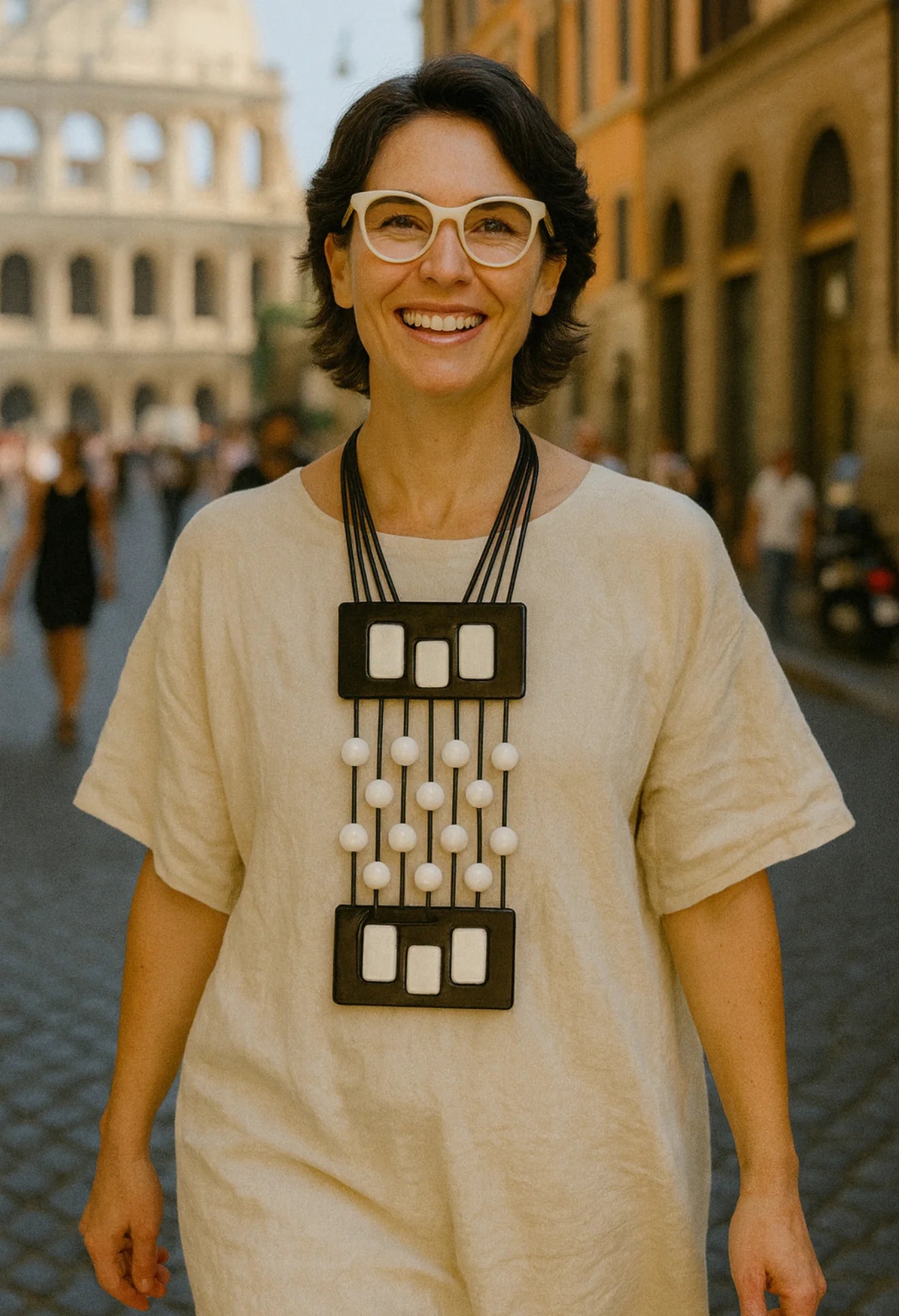 EM Mater Black and White Necklace