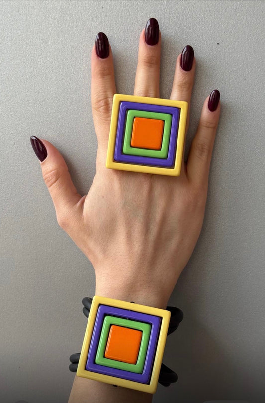 EM Parure Quadro in Quadro 3 Bracelet