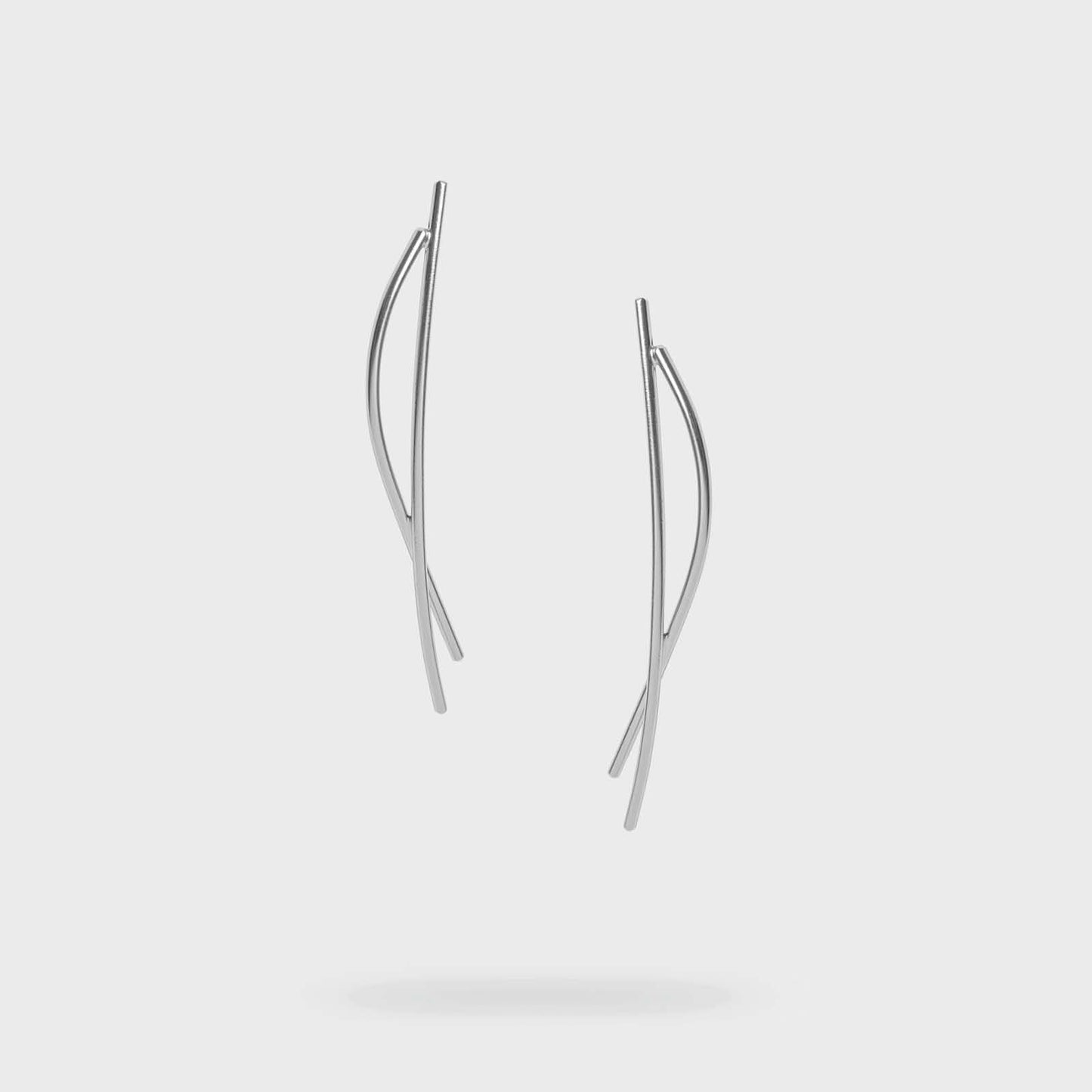 KV Favor Silver Earrings