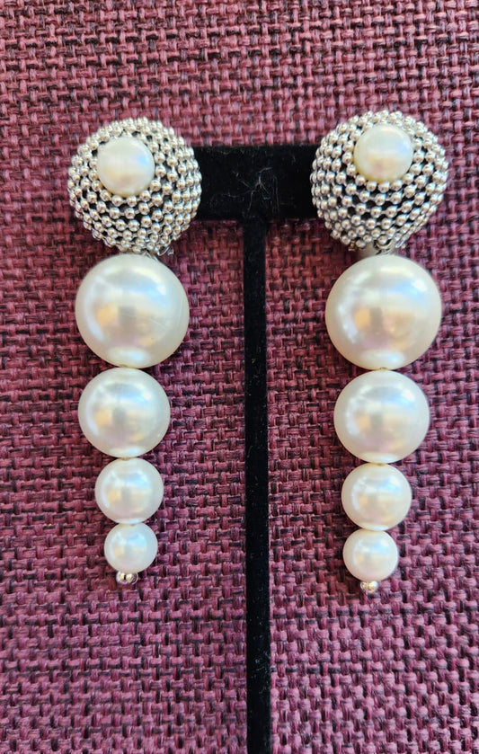 BE Long Pearls Earrings